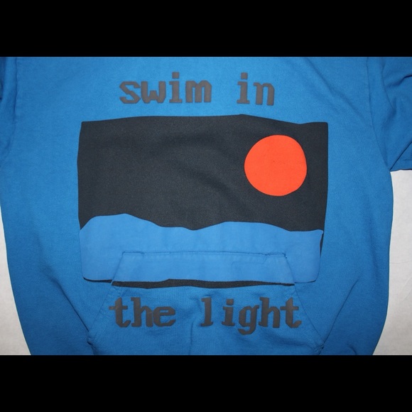 KID CUDI SWIM IN THE LIGHT ROLLING LOUD MERCH HOODIE BLUE SIZE XL 100% AUTHENTIC - Picture 2 of 7